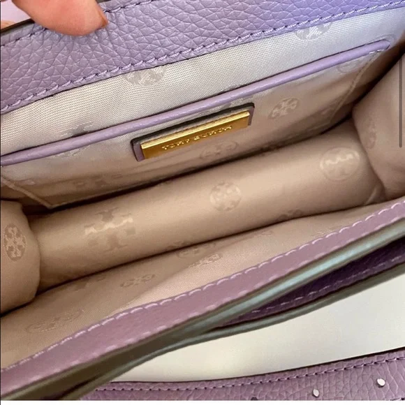 🚫SOLD🚫🏅NEW🏅TORY BURCH Britten small saddle bag /crossbody bag/shoulder bag - Picture 4 of 7